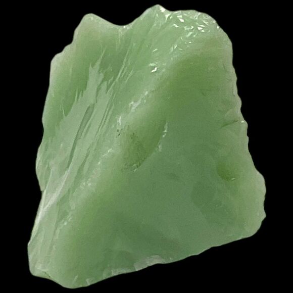 Lime Green Art Glass Cullet Glowing Manganese Slag Glass #4GX288 - Picture 2 of 8